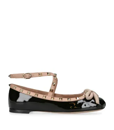 Valentino Garavani Rockstud Ballet Flats In White