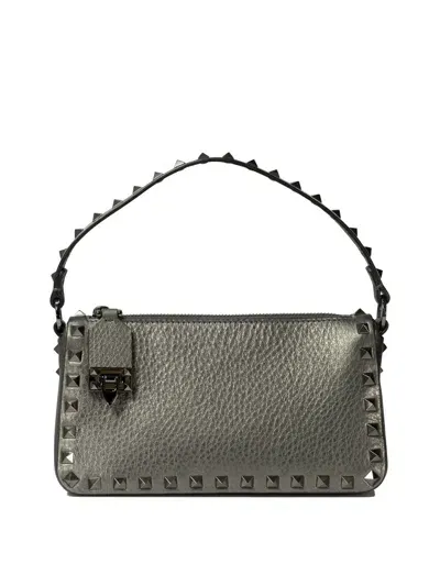 Valentino Garavani Rockstud Small Shoulder Bags In Gold