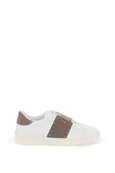 Valentino Garavani Rockstud Untitled Sneakers In White