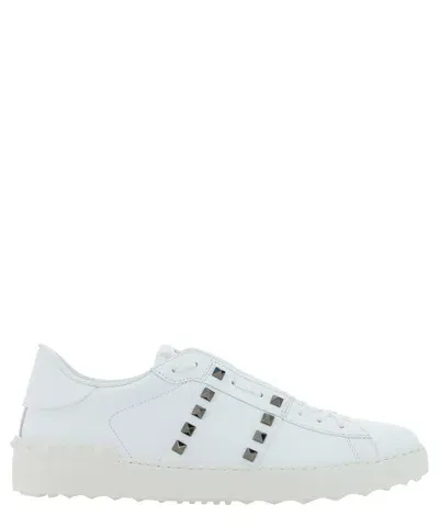 Valentino Garavani Rockstud Untitled Sneakers In White