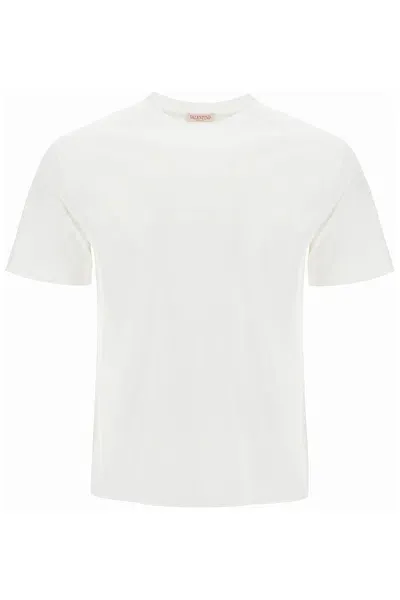 Valentino T-shirt With Logo Print In White