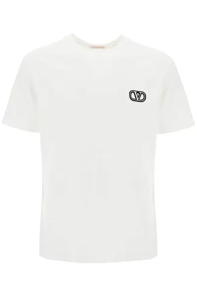 Valentino T-shirt With Vlogo Signature Patch In White