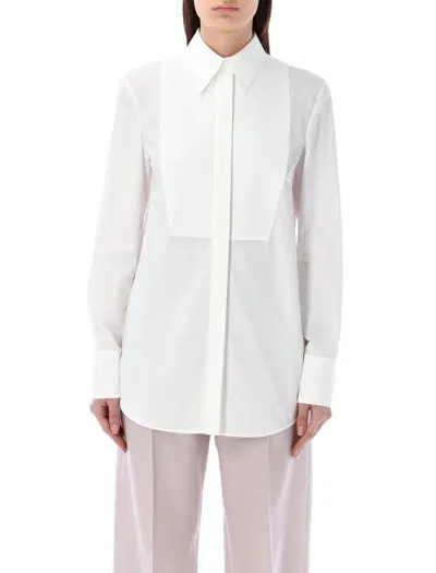 Valentino Garavani Smoking Shirt In White