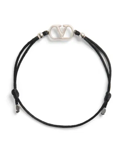 Valentino Garavani Vlogo Bracelet In Black