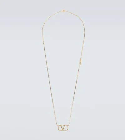 Valentino Garavani Vlogo Rockstud Necklace In Gold