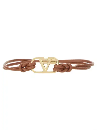 Valentino Garavani "vlogo Signature" Bracelet In Buff