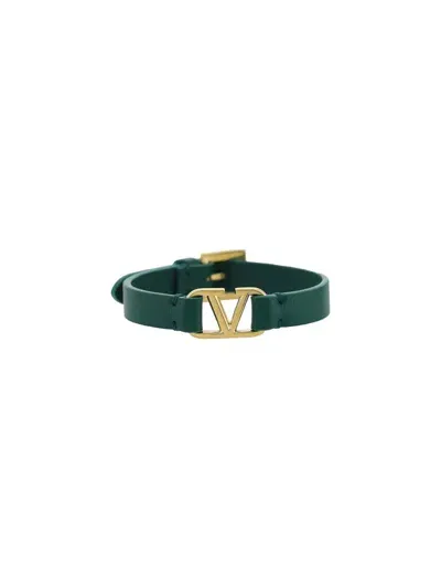 Valentino Garavani Valentino Vlogo Signature Bracelet In Green