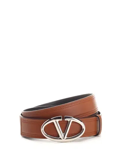 Valentino Garavani Valentino Vlogo The Bold Edition Reversible Belt In Multi