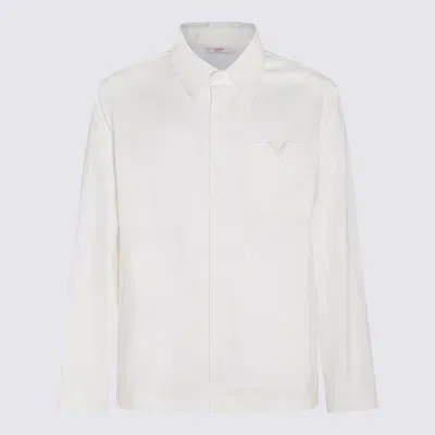 Valentino White Cotton Blend Shirt