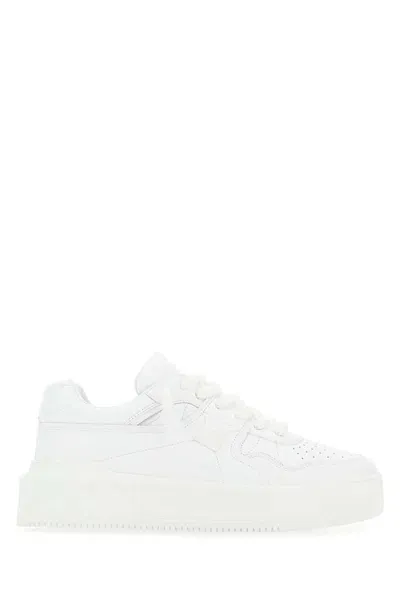 Valentino Garavani White Nappa Leather One Stud Xl Sneakers