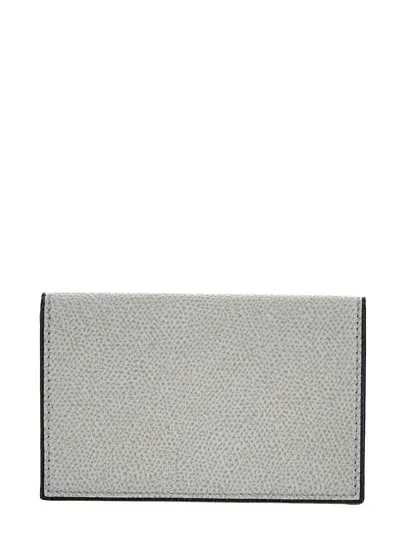 Valextra Card Case Onda In Gray