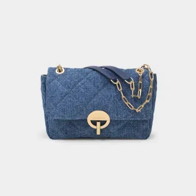 Vanessa Bruno Moon Mm Hobo Bag In Blue