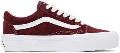 Vans Burgundy Premium Old Skool 36 Sneakers In Red