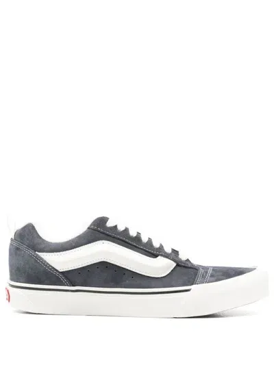 Vans Knu Skool Sneakers With Lace Interest In Gray And Cream