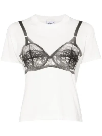 Vaquera Bra-printed T-shirt In White