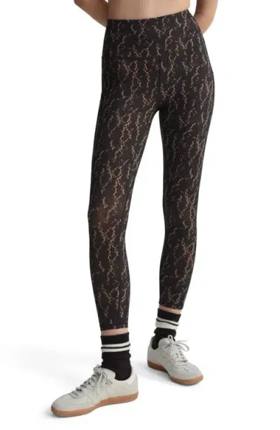 Varley Form High Waist Pocket Leggings In Brown