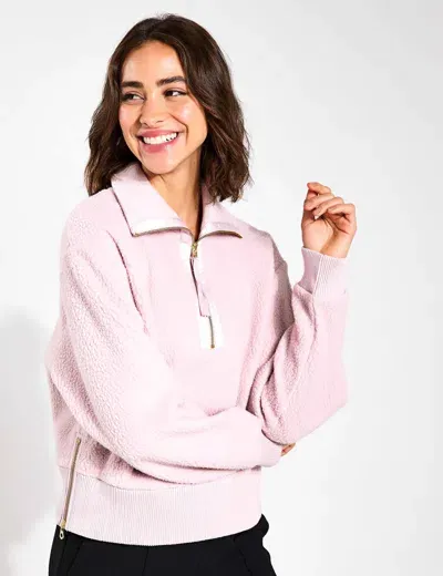 Varley Roselle Half-zip Fleece In Pink