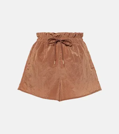 Varley Tulair High Rise Shorts 3 Rawhide In Brown