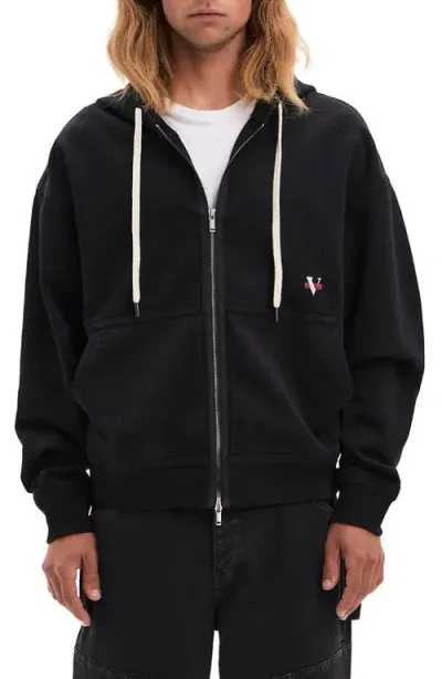 Vayder Etore Zip Hoodie In Black