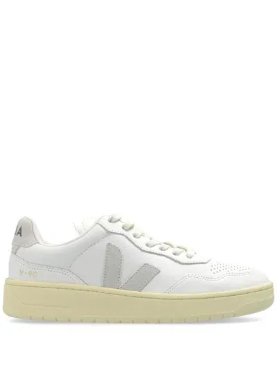 Veja Campo Chromefree Leather Sneakers In White