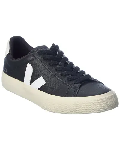 Veja Campo Leather Sneaker In Black