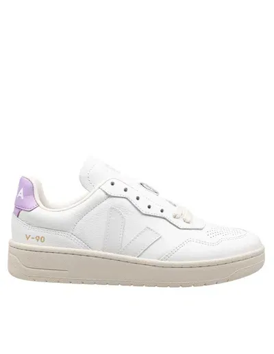 Veja Leather Sneakers In Purple