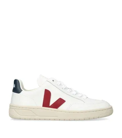 Veja Leather V-12 Sneakers In White