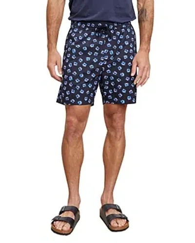 Velvet By Graham & Spencer Colt Printed Shorts In Asul Blue