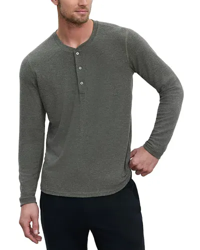 Velvet By Graham & Spencer Ryland Slim Fit Henley In Safari Green