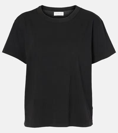 Velvet Leigh Cotton Jersey T-shirt In Black