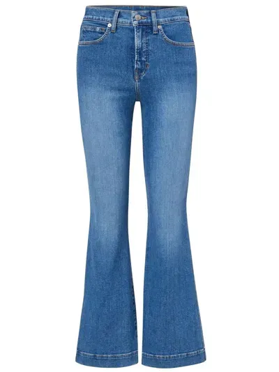 Veronica Beard Carson High-waisted Flared Jeans In Blue