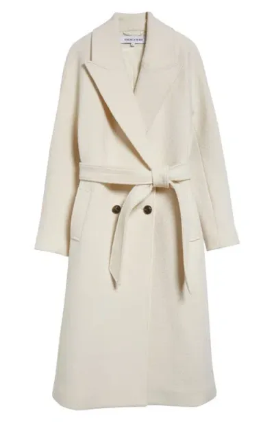 Veronica Beard Della Virgin Wool Dickey Coat In Ecru