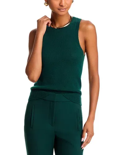 Veronica Beard Jerrel Cashmere Tank In Pine