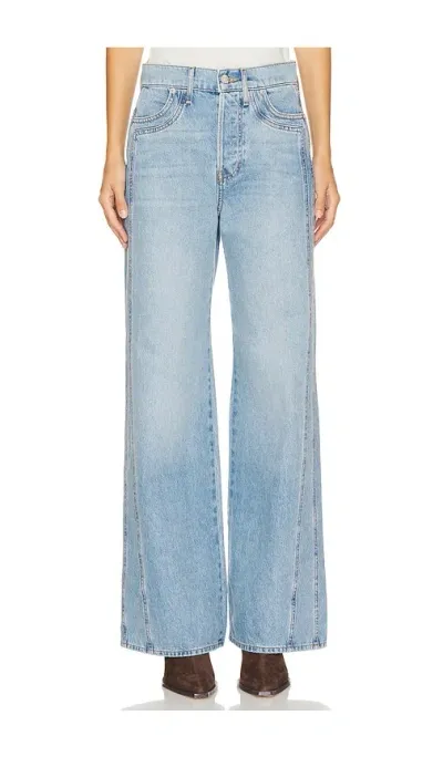 Veronica Beard Taylor Wide Leg Pant In Blue