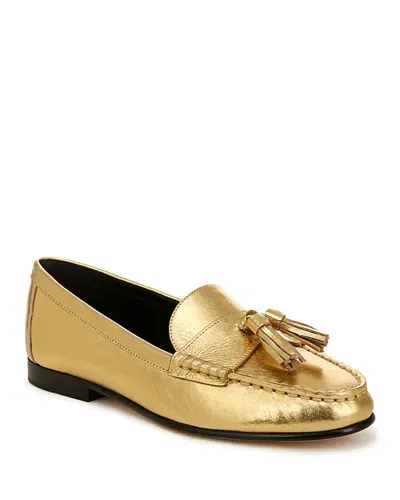 Veronica Beard Women's Penny Tassel Loafers In Gold