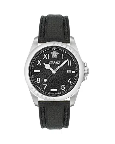 Versace Anteo Watch, 41mm In Black