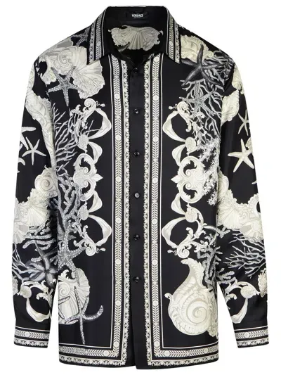 Versace Barocco Black Silk Shirt