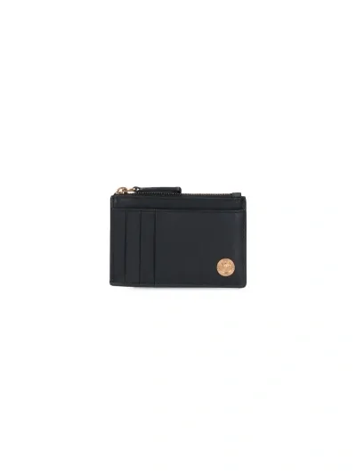 Versace 'biggie' Card Holder In Black  