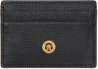 Versace Black Medusa Biggie Card Holder In 1b00v-black-