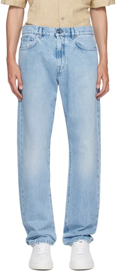 Versace Blue Regular-fit Jeans In 1d380-light Blue