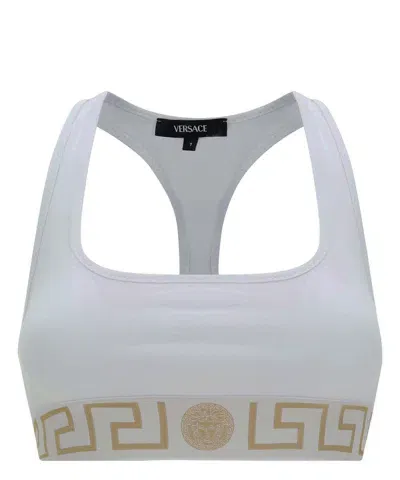 Versace Crop Top In White