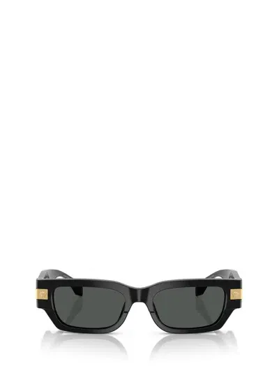 Versace Eyewear Rectangle In Black