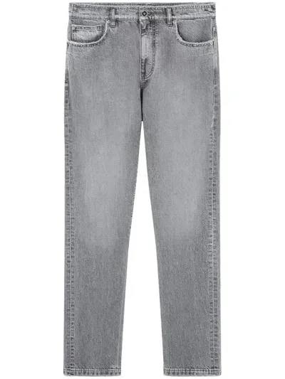 Versace Gerade Jeans In Gray