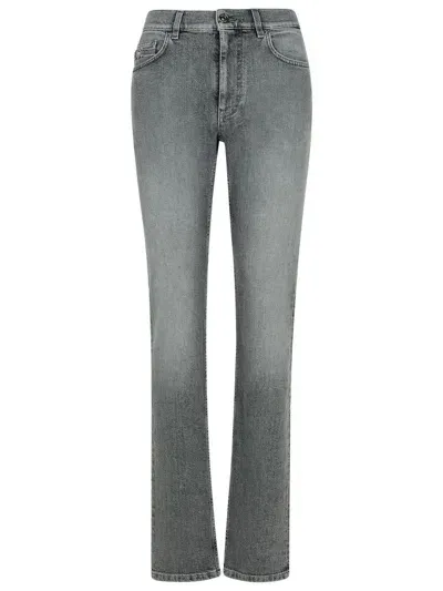 Versace Gray Cotton Jeans