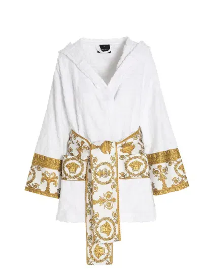 Versace Home Short Bathrobe Towels In White