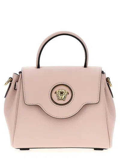 Versace La Medusa Hand Bags In Burgundy