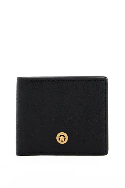 Versace Medusa Biggie Bi Fold Wallet In 黑色的