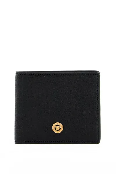 Versace Medusa Biggie Bi-fold Wallet In Black