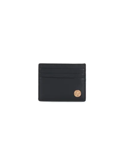 Versace Medusa Biggie Card Holder In Black  