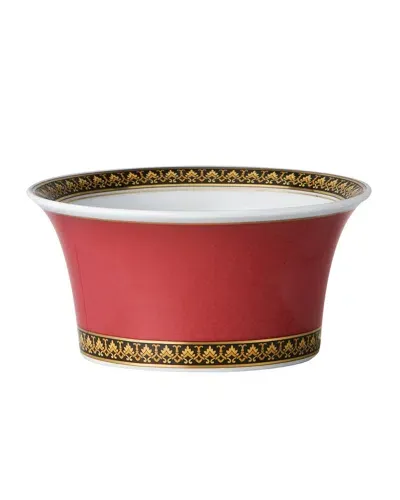 Versace Medusa Fruit Dish In Red